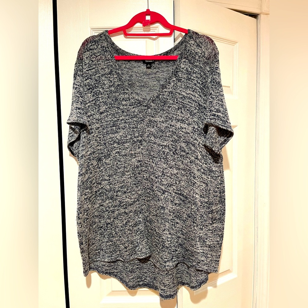 Heather Blue Oversized T Shirt